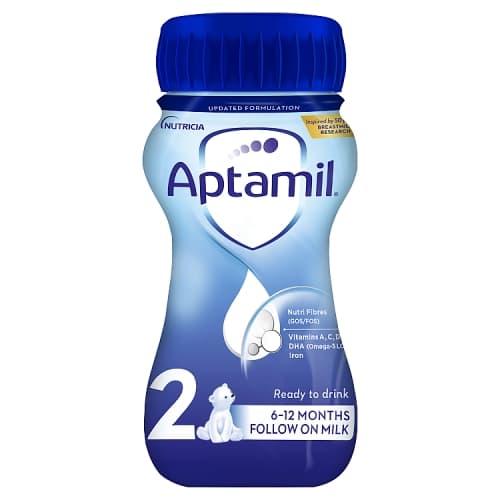 Aptamil 2 Follow On Baby Milk Formula 6-12 Months 200ml.