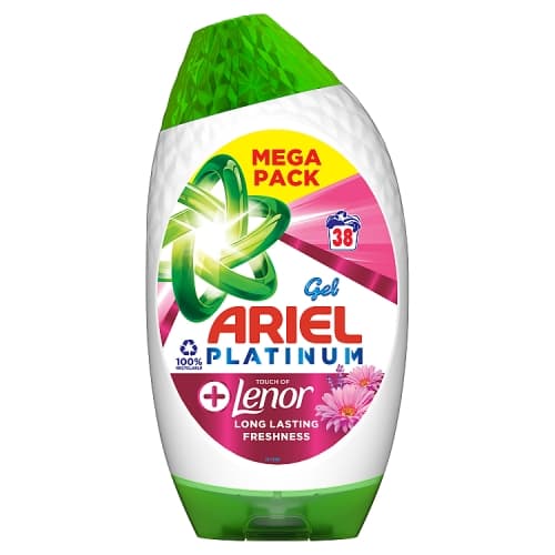 Ariel Washing Liquid Platinum Gel, 38 Washes.