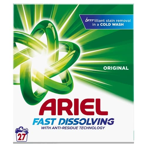 Ariel Washing Powder 1.755kg, 27 Washes.