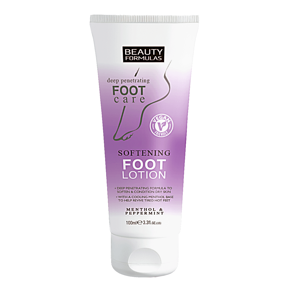 Deep penetrating foot care softening foot lotion.