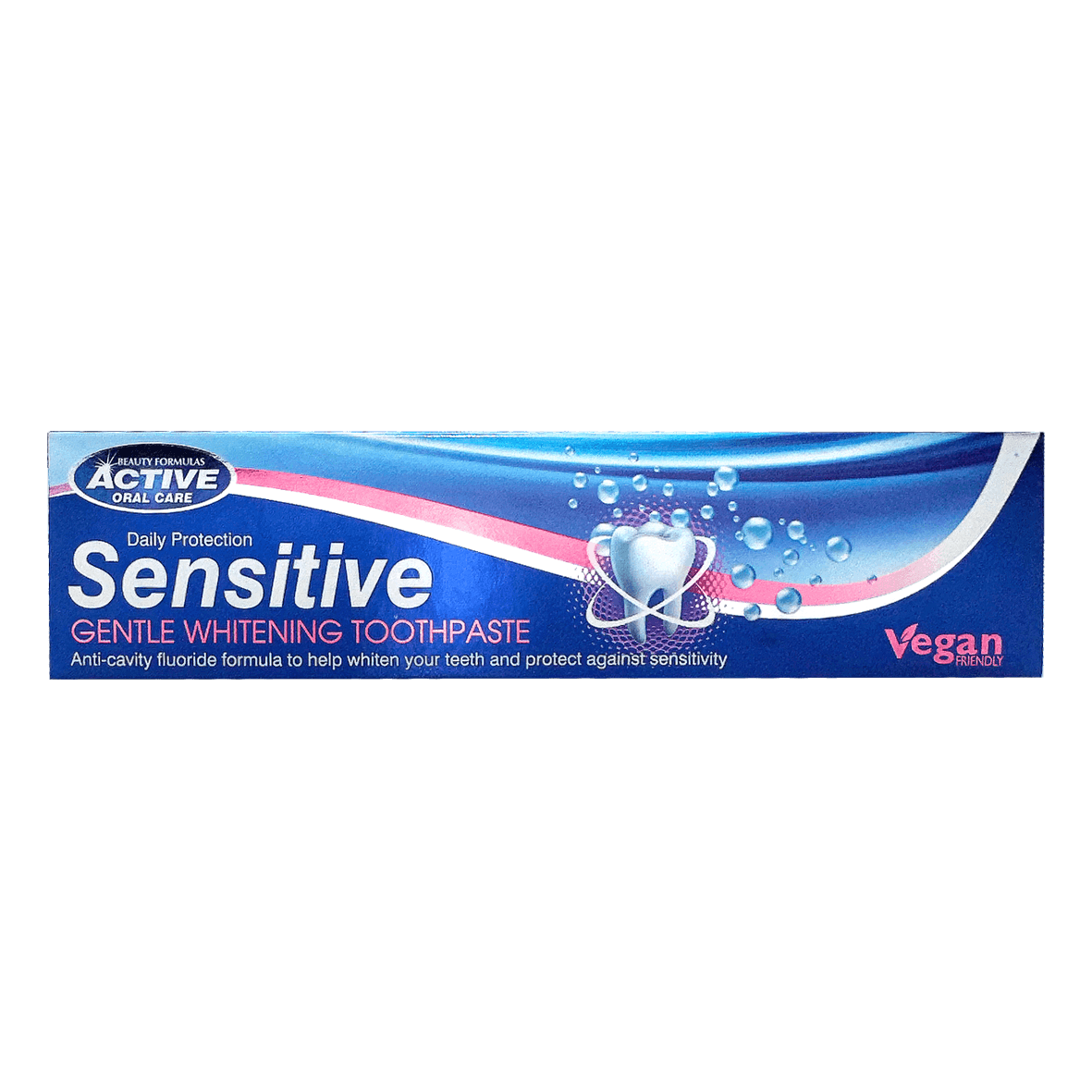 Sensitive gentle whitening toothpaste.