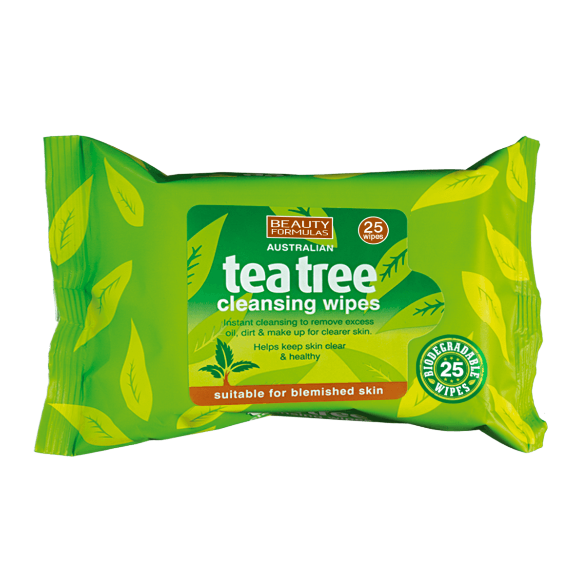 Tea tree cleansing wipes x30