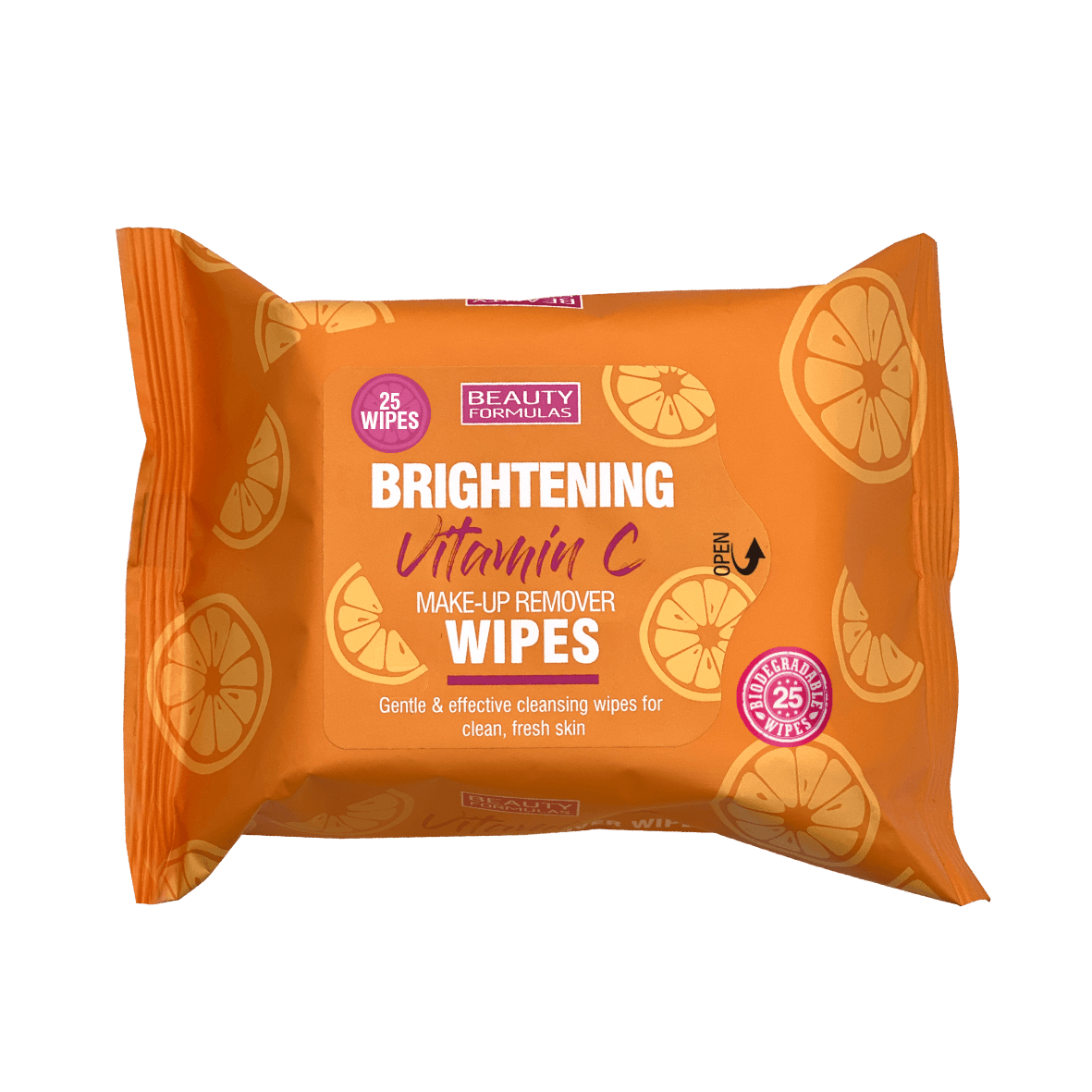 Vitamin C brightening makeup remover wipes 30’s.