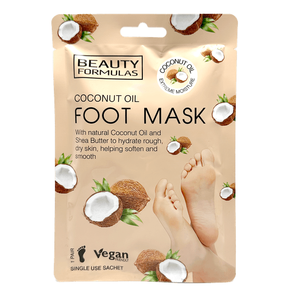 Coconut oil foot mask.