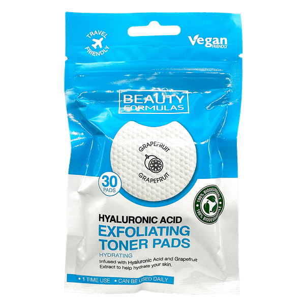 Hyaluronic acid exfoliating toner pads x30.