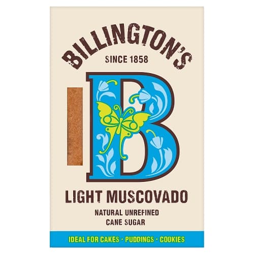 Billington’s Light Muscovado Natural Unrefined Cane Sugar 500g