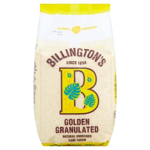 Billington’s Golden Granulated Natural Unrefined Cane Sugar 1kg