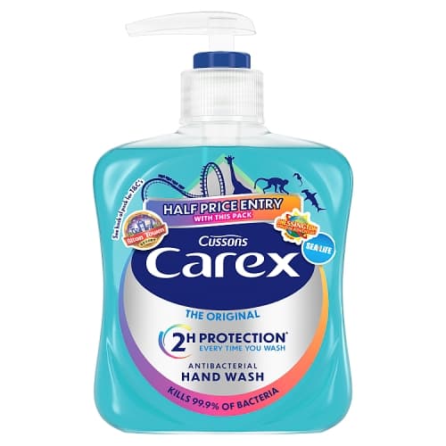 Carex Original Antibacterial Hand Wash Gentle & Effective Liquid Hand Soap 250ml.