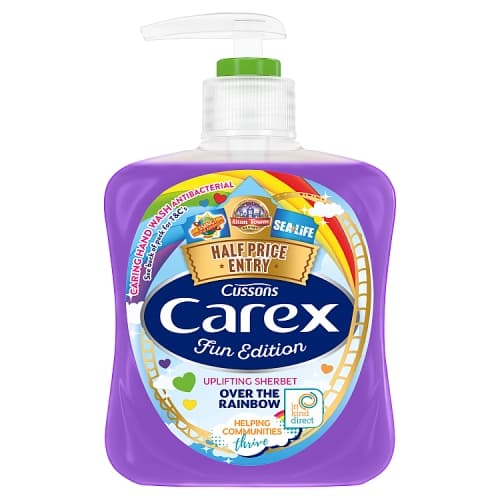 Carex Fun Edition Over the Rainbow Antibacterial Hand Wash 250ml.