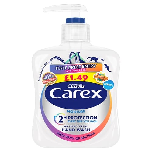 Carex Moisture Antibacterial Hand Wash 250ml  PM £1.49