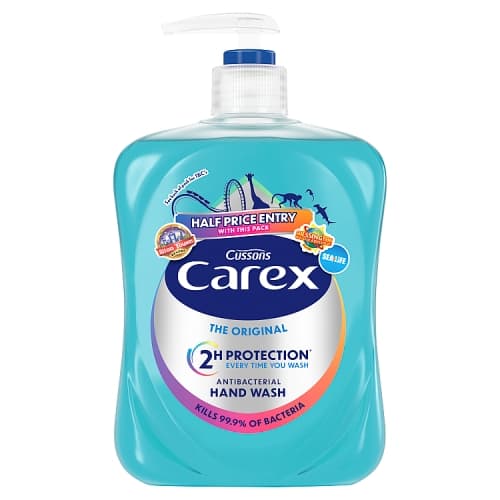 Carex Original Antibacterial Hand Wash Gentle & Effective Liquid Hand Soap 500ml.