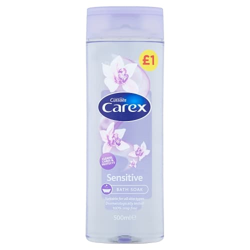 Carex Sensitive Bath Soak 500ml PMP £1.