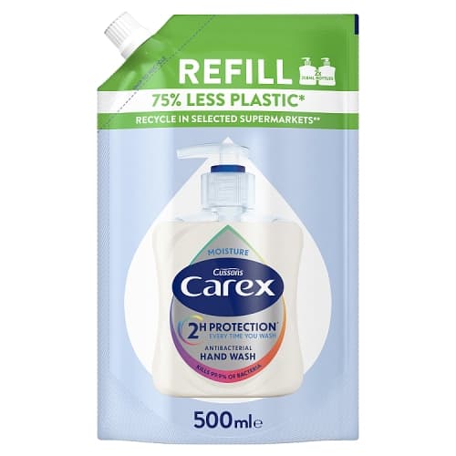Carex Antibacterial Hand Wash Moisture Refill 500ml.