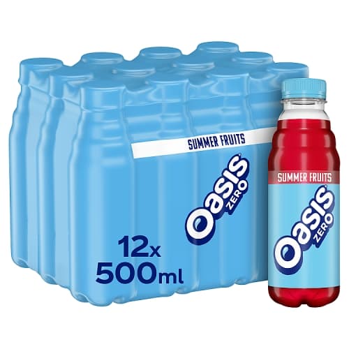 Oasis Summer Fruits Zero 12x500ml.