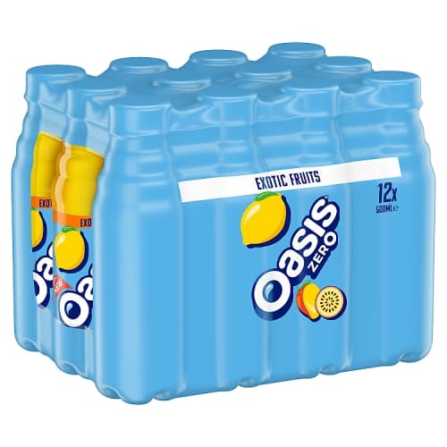 Oasis Zero Exotic Fruits 12x500ml.