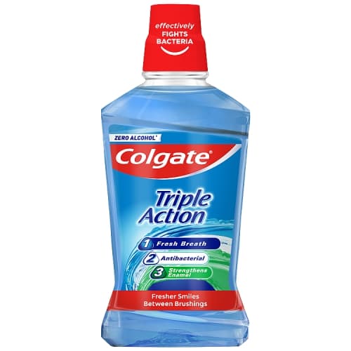 Colgate Triple Action Mouthwash 500ml.