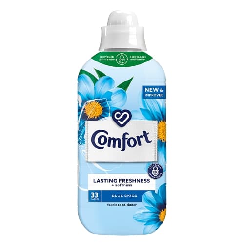 Comfort Fabric Conditioner Blue Skies 33 Wash 990ml