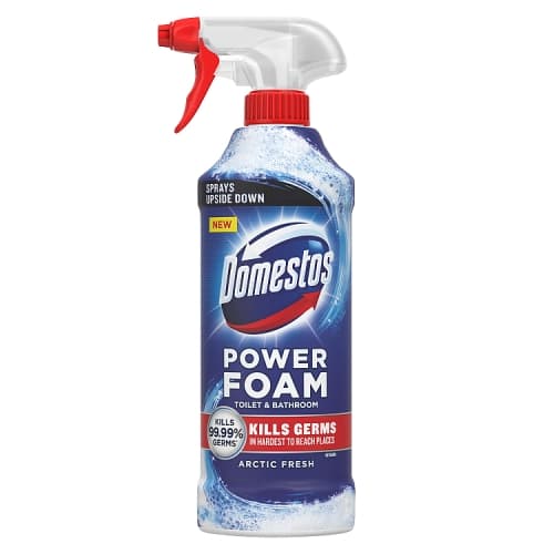 Domestos Toilet & Bathroom Cleaner Spray Power Foam Arctic Fresh 450 ml