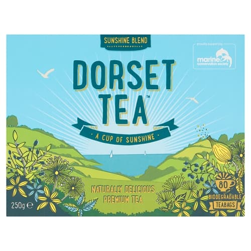 Dorset Tea Sunshine Blend 80 Tea Bags 250g