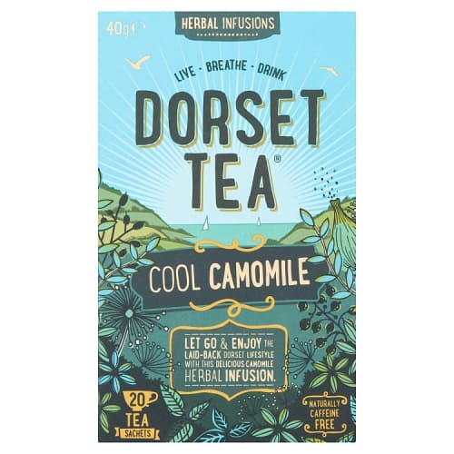 Dorset Tea Herbal Infusions Cool Camomile 20 Tea Sachets 40g