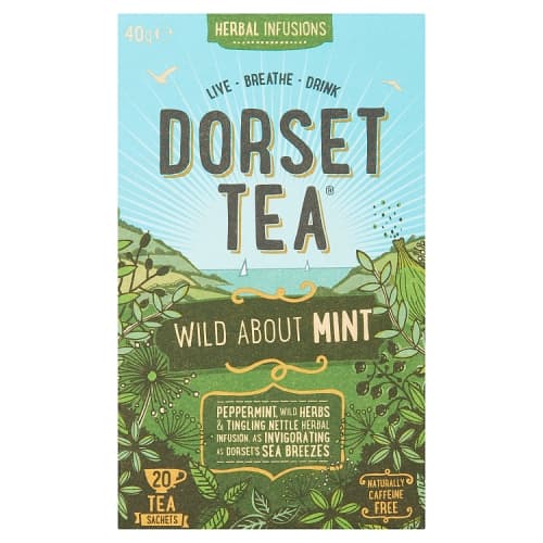 Dorset Tea Herbal Infusions Wild About Mint 20 Tea Sachets 40g