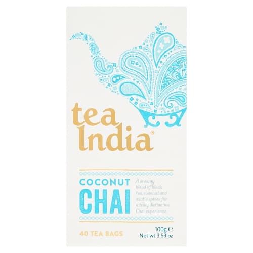 Tea India Coconut Chai 40 Tea Bags 100g