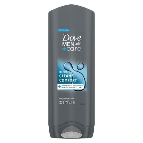 Dove Men+Care Hair + Face + Body Wash Clean Comfort 250ml