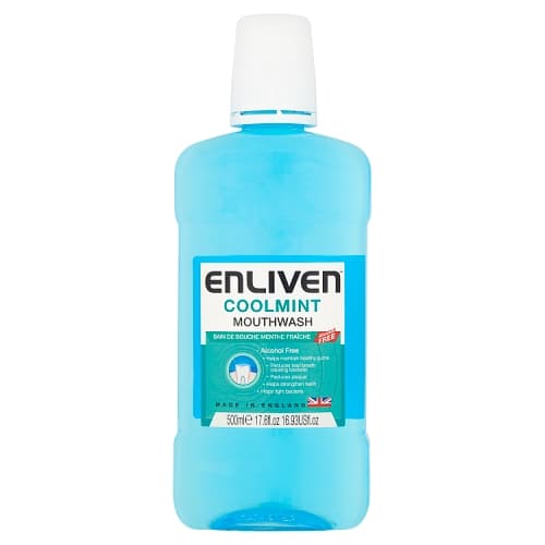 Enliven Coolmint Mouthwash Alcohol Free 500ml