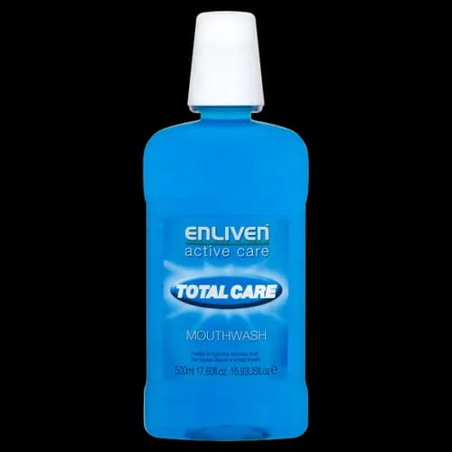 Enliven Mouthwash Total Care Purple With Alcohol 500ml