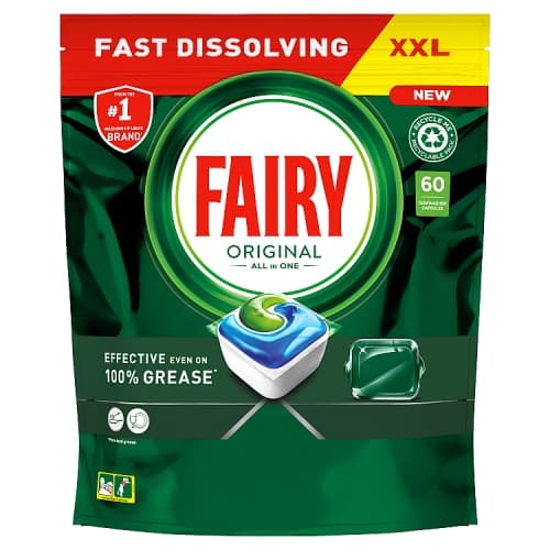 Fairy Original Dishwasher Tablets Regular 60.