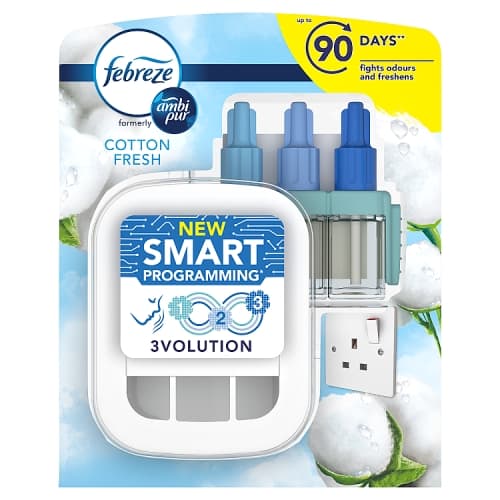 Febreze 3Volution Smart Programming Air Freshener Starter Kit Cotton