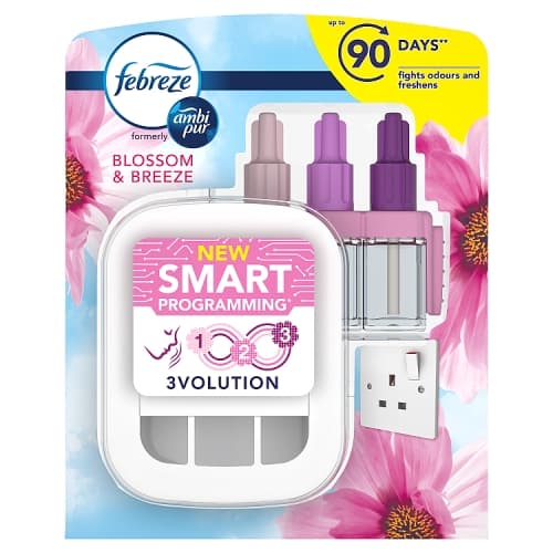 Febreze 3Volution Smart Programming Air Freshener Plug-In Starter Kit Blossom & Breeze