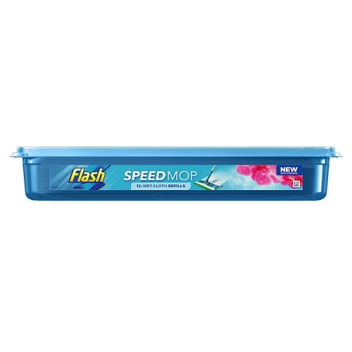 Flash Speedmop Wet Floor Cleaning Wipes 12 Cloths