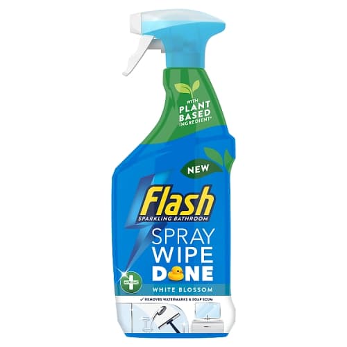 Flash Spray.Wipe.Done. Bathroom Antibacterial Cleaning Spray White Blossom 800ml