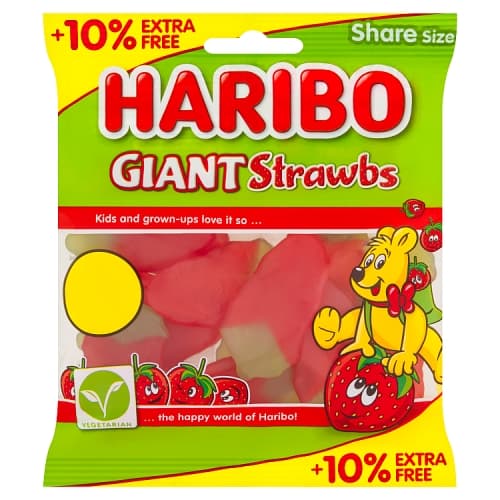 HARIBO Giant Strawbs 154g PMP £1.25