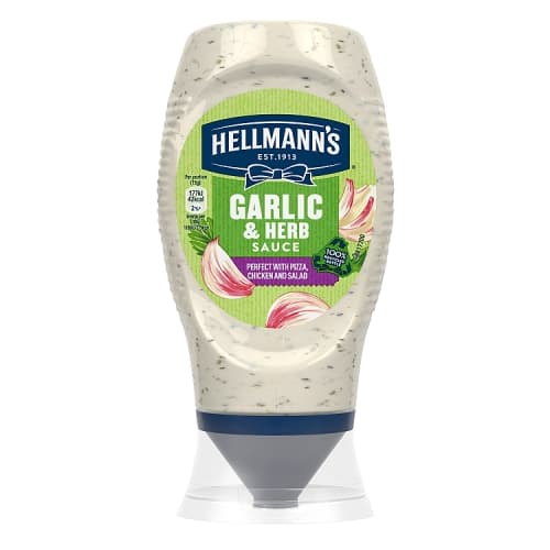 Hellmann’s Creamy Sauce Garlic & Herb 250ml
