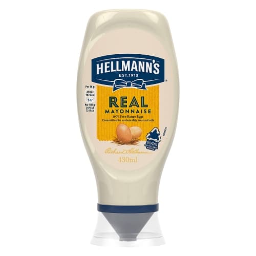 Hellmann’s Condiment Real Mayonnaise 430ml
