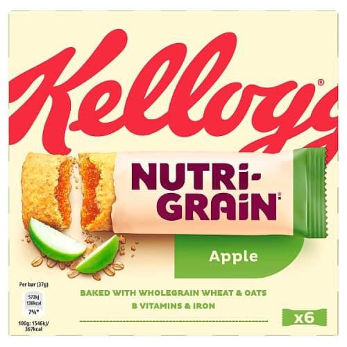 Kellogg’s Nutri-Grain Apple Snack Bars 6x37g
