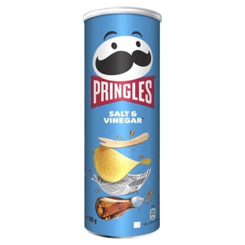 Pringles Salt & Vinegar Sharing Crisps 165g