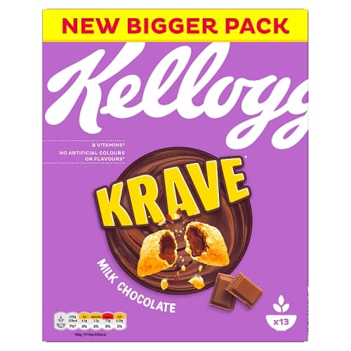 Kellogg’s Krave Milk Chocolate Breakfast Cereal 410g
