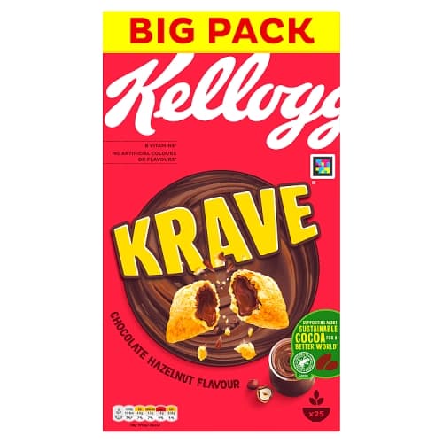 Kellogg’s Krave Chocolate Hazelnut Breakfast Cereal 750g