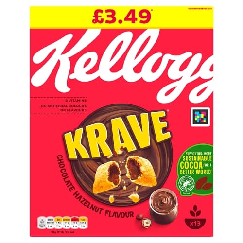 Kellogg’s Krave Chocolate Hazelnut Flavour 410g