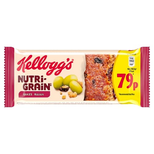 Kellogg’s Nutri-Grain Raisin Snack Bar 45g PMP 79p