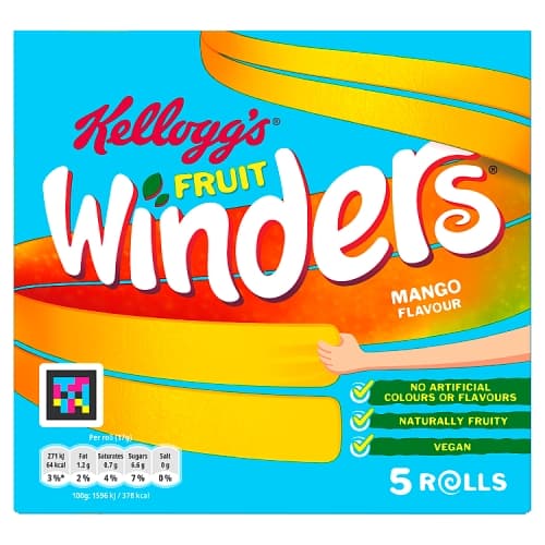 Kellogg’s Fruit Winders Mango Flavour 5 x 17g