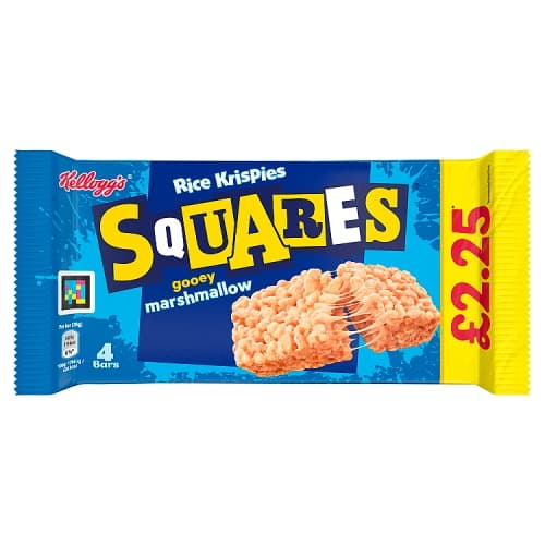 Kellogg’s Squares Gooey Marshmallow Rice Krispies Bar 4 x 28g (112g)
