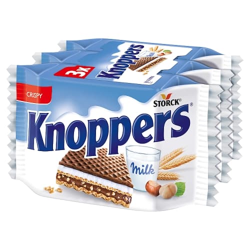 Storck Crispy Knoppers Milk Hazelnut Wafer 75g