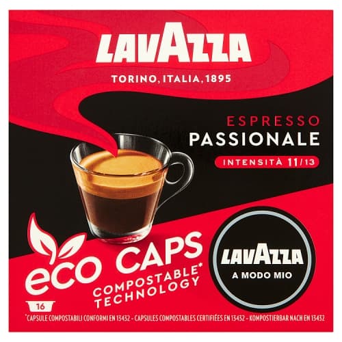 Lavazza A Modo Mio Espresso Passionale Eco Caps 16 Capsules 120g