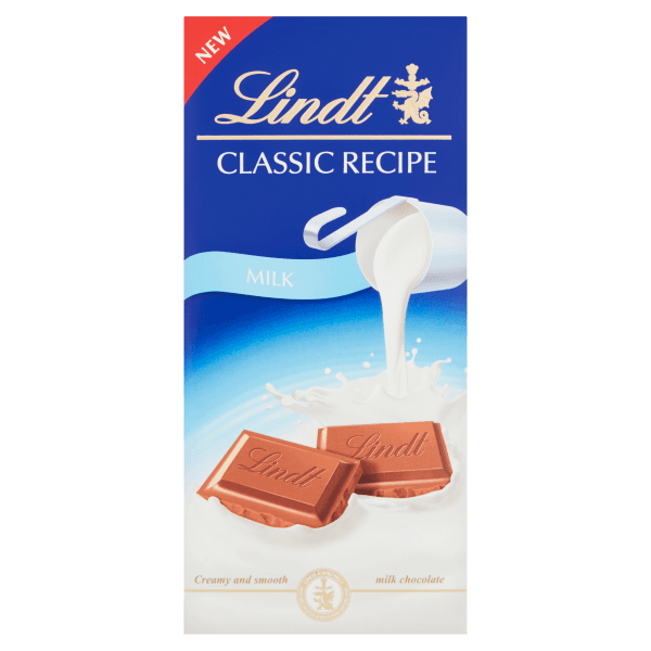 Lindt CLASSIC RECIPE Milk Chocolate Bar 125g