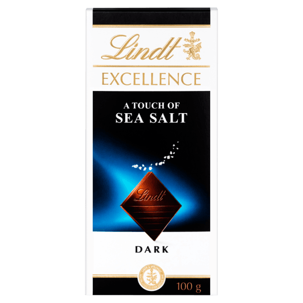Lindt Excellence Dark Sea Salt Chocolate Bar 100g