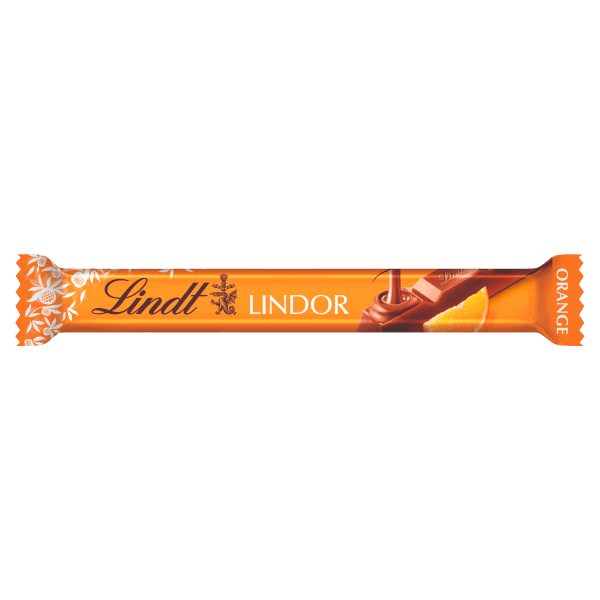 Lindt Lindor Orange Milk Chocolate Bar 38g